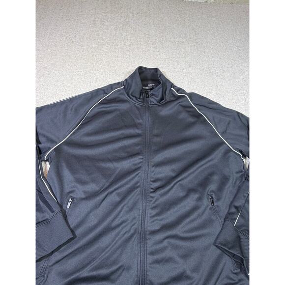 Solaris Men XL Black Long Sleeve Zip Front Performance Jacket Lightweight Active - Picture 4 of 6